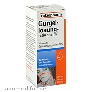 Gurgelloesung Ratiopharm ratiopharm GmbH