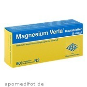 MAGNESIUM VERLA KAUTABLETT Verla-Pharm Arzneimittel