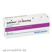Bild für Bild für JODETTEN 200 HENNING - 100&nbsp;Stück von Sanofi-Aventis Deutschland GmbH