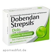Dobendan Strepsils Dolo 1,4mg/10mg Lutschtabletten Reckitt Benckiser Deutschland GmbH
