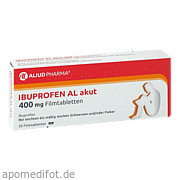 Ibuprofen Al akut 400mg Filmtabletten Aliud Pharma GmbH