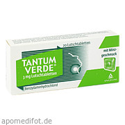 Bild für Bild für Tantum Verde 3mg mit Minzgeschmack - 20&nbsp;Stück von ANGELINI Pharma Ã–sterreich GmbH