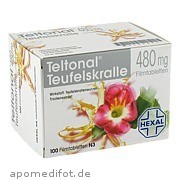 Teltonal Teufelskralle 480mg Filmtabletten Hexal AG