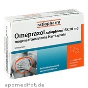 Omeprazol - ratiopharm Sk 20mg magensaftres. Hartkap.  ratiopharm GmbH