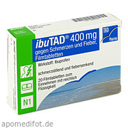 ibuTAD 400mg gegen Schmerzen und Fieber Filmtabl.  Tad Pharma GmbH
