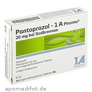 Bild für Pantoprazol-1A Pharma 20mg bei Sodbrennen - 14 Stück von 1 A Pharma GmbH Bild für Bild für Pantoprazol-1A Pharma 20mg bei Sodbrennen - 14 Stück von 1 A Pharma GmbH