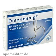 OmeHennig 20mg magensaftresistente Hartkapseln Hennig Arzneimittel GmbH & Co.  Kg