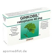 Bild für Bild für GINKOBIL-ratiopharm 40mg Filmtabletten - 60&nbsp;Stück von ratiopharm GmbH
