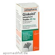Ginkobil ratiopharm Tropfen 40 mg ratiopharm GmbH