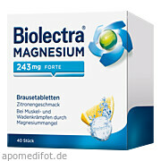 Bild für Bild für Biolectra Magnesium 243 forte Zitrone - 40&nbsp;Stück von HERMES Arzneimittel GmbH