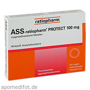 Bild für Bild für ASS-ratiopharm PROTECT 100mg - 50 Stück von ratiopharm GmbH