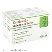 Calcium D3 - ratiopharm forte ratiopharm GmbH