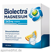 Bild für Bild für Biolectra Magnesium 243 forte Orange - 40&nbsp;Stück von HERMES Arzneimittel GmbH