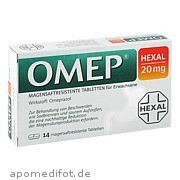 Omep Hexal 20mg magensaftresistente Tabletten Hexal AG