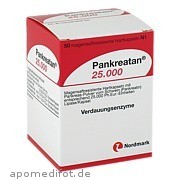 Bild für PANKREATAN 25000 - 50 Stück von NORDMARK Arzneimittel GmbH & Co.KG Bild für Bild für PANKREATAN 25000 - 50 Stück von NORDMARK Arzneimittel GmbH & Co.KG