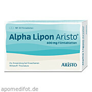 Bild für Bild für Alpha Lipon Aristo 600mg Filmtabletten - 30&nbsp;Stück von Aristo Pharma GmbH