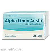 Bild für Bild für Alpha Lipon Aristo 600mg Filmtabletten - 60&nbsp;Stück von Aristo Pharma GmbH