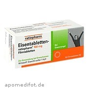 Bild für Bild für Eisentabletten-ratiopharm 100mg Filmtabletten - 50&nbsp;Stück von ratiopharm GmbH