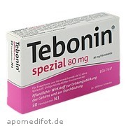 Bild für Tebonin spezial 80mg - 30 Stück von Dr.Willmar Schwabe GmbH & Co.KG Bild für Bild für Tebonin spezial 80mg - 30 Stück von Dr.Willmar Schwabe GmbH & Co.KG