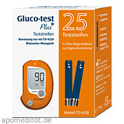 Bild für Bild für Gluco-test Plus Blutzuckerteststreifen - 25&nbsp;Stück von Aristo Pharma GmbH