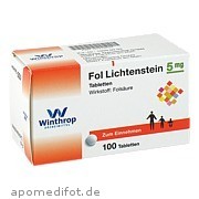 Bild für Fol Lichtenstein - 100 Stück von Zentiva Pharma GmbH Bild für Bild für Fol Lichtenstein - 100 Stück von Zentiva Pharma GmbH