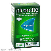 Nicorette 2mg Freshmint Kaugummi Pharma Gerke Arzneimittelvertriebs GmbH