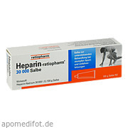 Bild für Heparin-ratiopharm 30000 Salbe - 100 Gramm von ratiopharm GmbH Bild für Bild für Heparin-ratiopharm 30000 Salbe - 100 Gramm von ratiopharm GmbH