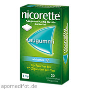 Bild für nicorette Kaugummi 2mg whitemint - 30 Stück von Johnson & Johnson GmbH (OTC) Bild für Bild für nicorette Kaugummi 2mg whitemint - 30 Stück von Johnson & Johnson GmbH (OTC)