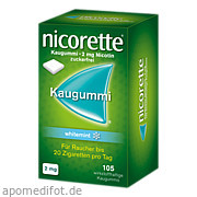 Bild für nicorette Kaugummi 2mg whitemint - 105 Stück von Johnson & Johnson GmbH (OTC) Bild für Bild für nicorette Kaugummi 2mg whitemint - 105 Stück von Johnson & Johnson GmbH (OTC)