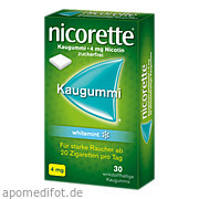 Bild für Bild für nicorette Kaugummi 4mg whitemint - 30&nbsp;Stück von Johnson & Johnson GmbH (OTC)