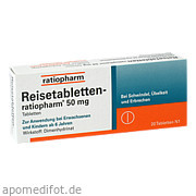 Reisetabletten - Ratiopharm ratiopharm GmbH