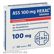 Bild für ASS 100 HEXAL - 50 Stück von Hexal AG Bild für Bild für ASS 100 HEXAL - 50 Stück von Hexal AG