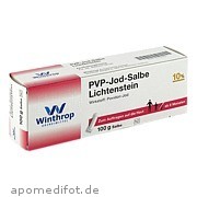 Bild für PVP-Jod Salbe Lichtenstein - 100 Gramm von Zentiva Pharma GmbH Bild für Bild für PVP-Jod Salbe Lichtenstein - 100 Gramm von Zentiva Pharma GmbH