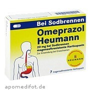 Omeprazol Heumann 20mg b Sodbr.  magensaftr. Hartk.  Heumann Pharma GmbH & Co.  Generica Kg