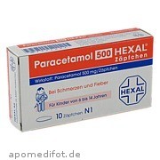 Paracetamol 500 Hexal Zaepfchen Hexal AG