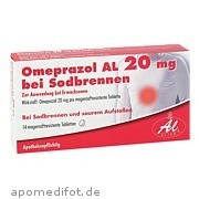 Omeprazol Al 20mg bei Sodbrennen Aliud Pharma GmbH