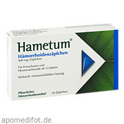Hametum Hämorrhoiden Zäpfchen Dr. Willmar Schwabe GmbH & Co. Kg