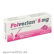Bild für Bild für FOLVERLAN 5MG - 20&nbsp;Stück von Verla-Pharm Arzneimittel GmbH & Co. KG