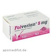 Bild für FOLVERLAN 5MG - 100 Stück von Verla-Pharm Arzneimittel GmbH & Co. KG Bild für Bild für FOLVERLAN 5MG - 100 Stück von Verla-Pharm Arzneimittel GmbH & Co. KG