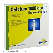 Bild für Bild für Calcium 1000 Dura Brausetabletten - 100&nbsp;Stück von Mylan dura GmbH