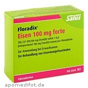 Bild für Floradix Eisen 100mg forte - 100 Stück von SALUS Pharma GmbH Bild für Bild für Floradix Eisen 100mg forte - 100 Stück von SALUS Pharma GmbH