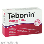 Bild für Tebonin intens 120mg - 120 Stück von Dr.Willmar Schwabe GmbH & Co.KG Bild für Bild für Tebonin intens 120mg - 120 Stück von Dr.Willmar Schwabe GmbH & Co.KG