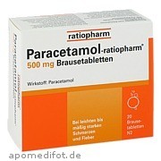 Paracetamol - ratiopharm 500mg Brausetabletten ratiopharm GmbH