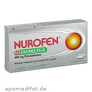 Bild für Nurofen Immedia 400 mg Filmtabletten - 24 Stück von Reckitt Benckiser Deutschland GmbH Bild für Bild für Nurofen Immedia 400 mg Filmtabletten - 24 Stück von Reckitt Benckiser Deutschland GmbH