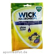 Wick Schwarze Johannisbeere & Holunder ohne Zucker DallmannÂ¦s Pharma Candy GmbH