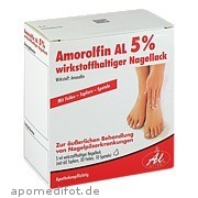 Bild für Amorolfin AL 5 % wirkstoffhaltiger Nagellack - 5 Milliliter von ALIUD Pharma GmbH Bild für Bild für Amorolfin AL 5 % wirkstoffhaltiger Nagellack - 5 Milliliter von ALIUD Pharma GmbH