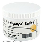 Bild für POLYSEPT SALBE - 300 Gramm von DERMAPHARM AG Bild für Bild für POLYSEPT SALBE - 300 Gramm von DERMAPHARM AG