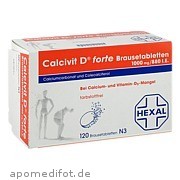 Bild für Calcivit D forte Brausetabletten - 120 Stück von Hexal AG Bild für Bild für Calcivit D forte Brausetabletten - 120 Stück von Hexal AG