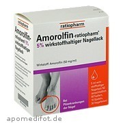 Bild für Amorolfin-ratiopharm 5% wirkstoffh. Nagellack - 5 Milliliter von ratiopharm GmbH Bild für Bild für Amorolfin-ratiopharm 5% wirkstoffh. Nagellack - 5 Milliliter von ratiopharm GmbH