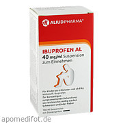 Ibuprofen Al 40mg/ml Suspension zum Einnehmen Aliud Pharma GmbH